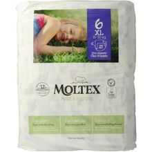 Foto van Moltex Pure & nature babyluiers XL