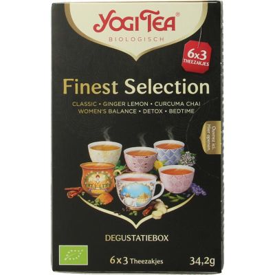 Foto van Yogi Tea Finest selection 3 x 6 stuks