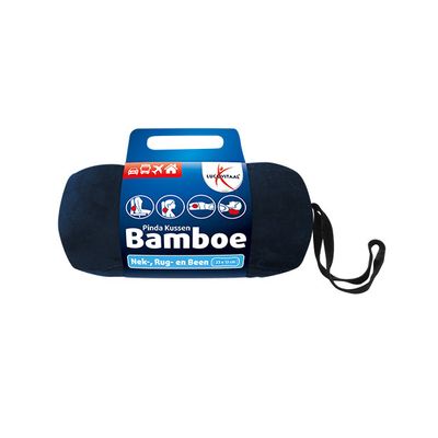 Lucovitaal Bamboe pinda kussentje (blauw)