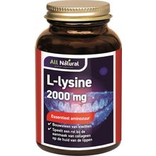 Foto van All Natural L lysine 1000mg