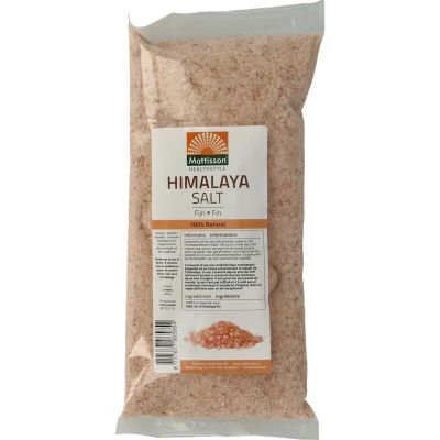 Mattisson Himalaya zout fijn navulzak 500 gram - Keukenzout en specerijen