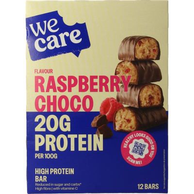 Wecare Bars choco rasberry 372 Gram - Gezonde tussendoortjes
