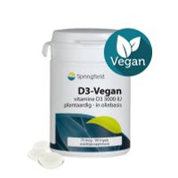Springfield D3-Vegan vitamine D3 75 mcg