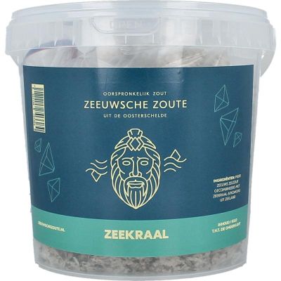 Zeeuwsche Zoute Zout met zeekraal in emmer 1 kilogram - Voeding
