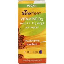 Foto van Sanopharm Emulsan vitamine D3 vegan