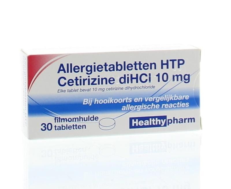 badminton Boodschapper alliantie Healthypharm Cetirizine 10 mg - 30 tabletten - Medimart.be - (3352749)