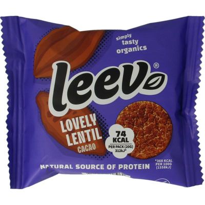 Leev Lovely lentil cakes cacao bio