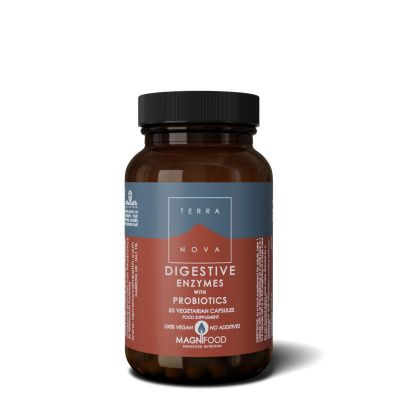 Terranova Digestive enzymes with probiotics Terranova Digestive enzymes with probiotics 50 vegicaps - Overige vitaminen/mineralen