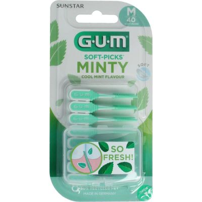GUM Soft-Picks comfort flex mint medium 40 stuks - Mondhygiene