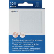 Heka Kompres non-woven 5 x 5 cm steriel Foto van Heka Kompres non-woven 5 x 5 cm steriel