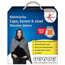 Foto van Lucovitaal Electrische cape benen & stoel warmte deken