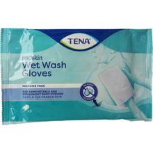 Foto van TENA Wet Wash Glove No Perfume 5