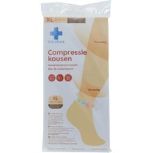 Solvacare Compressiekous beige XL 29 - 33 cm Foto van Solvacare Compressiekous beige XL 29 - 33 cm