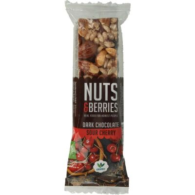 Nuts & berries choco sour cherry Nuts & berries choco sour cherry 30 gram - Overig reform/levensmiddelen