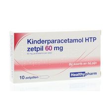 Foto van Healthypharm Paracetamol kind 60 mg