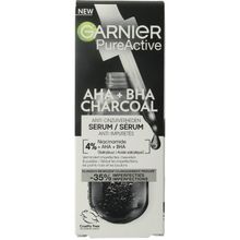 Foto van Garnier PureActive AHA + BHA charcoal serum