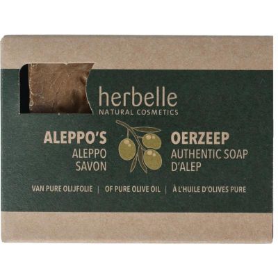 Herbelle Aleppo zeep olijf en water Herbelle Aleppo zeep olijf en water 1 stuk - Zeep