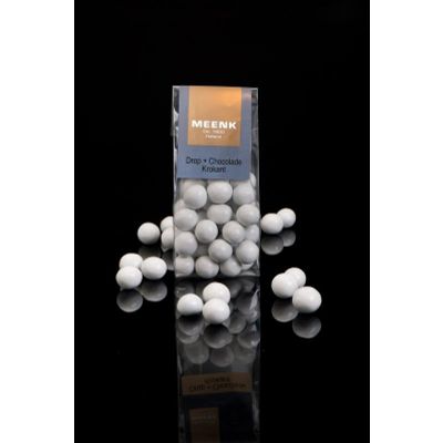 Drop + chocolade krokant Drop + chocolade krokant 150 gram - Snoep en chocola