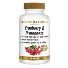 Foto van Golden Naturals Cranberry & d-mannose vegen