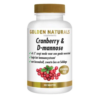 Golden Naturals Cranberry & d-mannose vegen