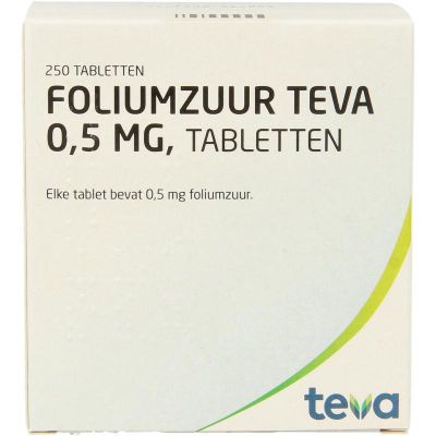 Foto van Pharmachemie Foliumzuur 0.5