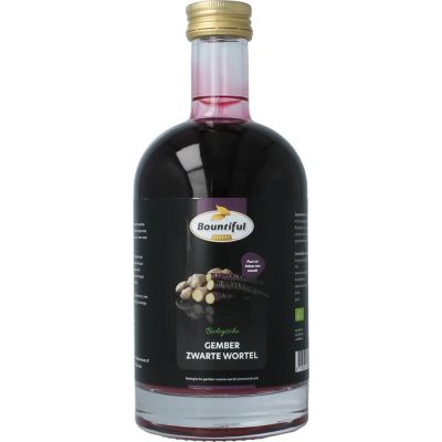 Bountiful Select Gember sap zwarte wortel bio 500 Milliliter - Dranken