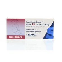 Foto van Sandoz Cinnarizine 25 mg