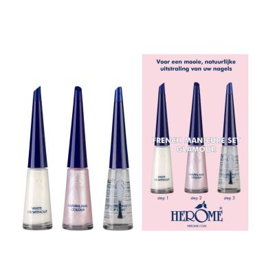 French manicure glamour 10 ml 3 stuks - Handverzorging