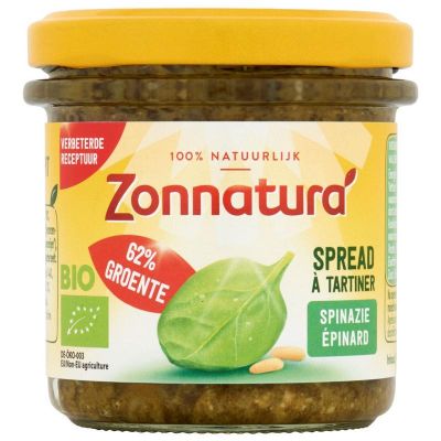 Zonnatura Groentespread spinazie bio