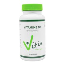 Foto van Vitiv Vitamine D3 3000IU/75mcg