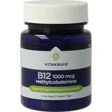 Foto van Vitakruid Vitamine B12 1000 mcg methyl cobalamine