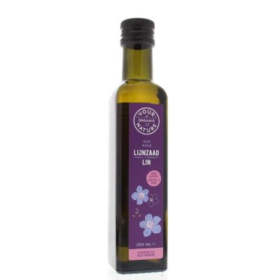 Your Organic Nat Lijnzaadolie bio 250 Milliliter - Vetzuren