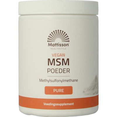 Mattisson MSM poeder vegan 550 gram - Glucosaminen chondroitine MSM