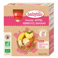 Babybio Appel abrikoos banaan 90 gram