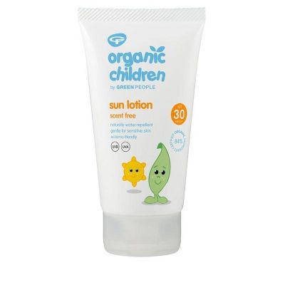 Green People Organic children sun lotion SPF30 scent free