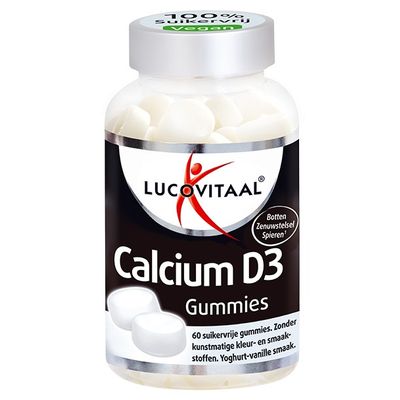 Lucovitaal Calcium D3 gum 60 tabletten - Overige vitaminen/mineralen