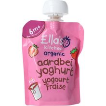 Foto van Ella's Kitchen Aardbei yoghurt griekse stijl 6+ maanden
