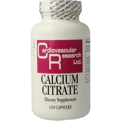Cardio Vasc Res Calcium citraat 165 mg Foto van Cardio Vasc Res Calcium citraat 165 mg