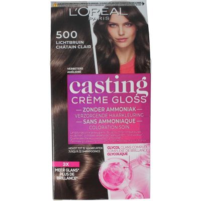 Loreal Casting creme gloss 500 Cafe lungo Loreal Casting creme gloss 500 Cafe lungo 1 set - Haarkleuring
