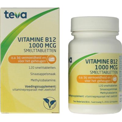 Foto van Teva Vitamine B12 1000mcg