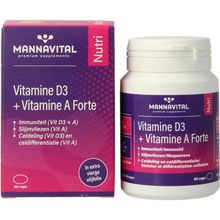 Foto van Mannavital Vitamine D3 + vitamine A forte