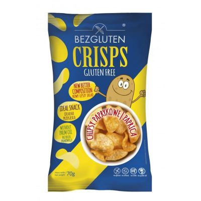 Bezgluten Crisps paprika