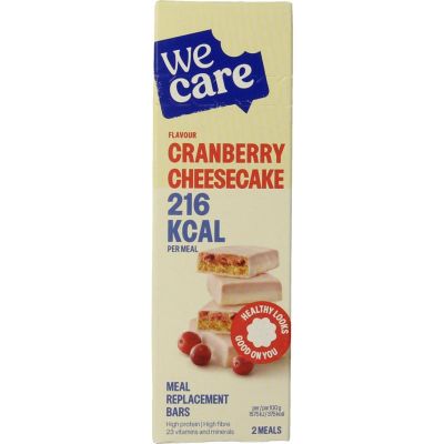 Wecare Bars cranberry cheesecake 116 gram - Gezonde tussendoortjes