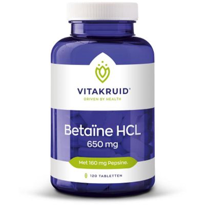 Vitakruid Betaine HCL 650 mg & pepsine 160 mg