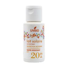 Foto van Uvbio Sunscreen SPF 20 Bio (water resistant)