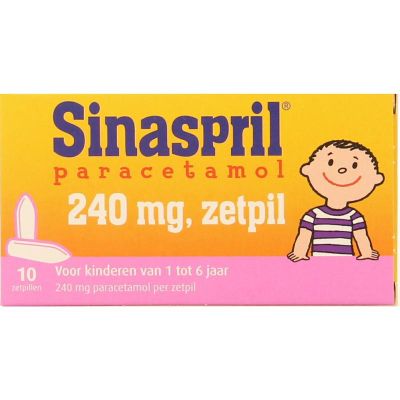 Sinaspril Zetpil 240mg 10 zetpillen - Pijnstillers