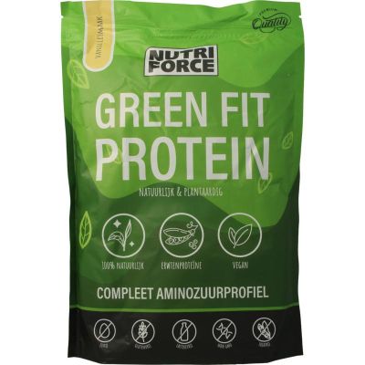 Nutriforce Green fit protein vanille 700 gram - Sportdrank