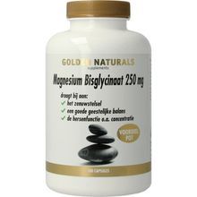Foto van Golden Naturals Magnesium bisglycinaat 250mg
