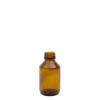 Medicijnfles ongedopt bruin 100 ml 27 stuks - 