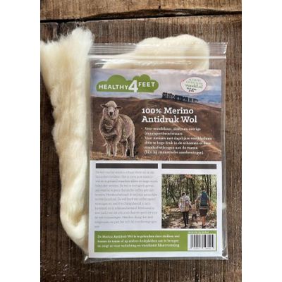 Foto van Healthy4Feet Wandel 100% Merino antidruk wol 50 + 5 gram